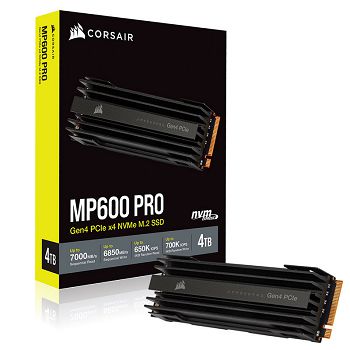 Corsair MP600 Pro NVMe SSD, PCIe 4.0 M.2 Typ 2280 - 4 TB CSSD-F4000GBMP600PRO