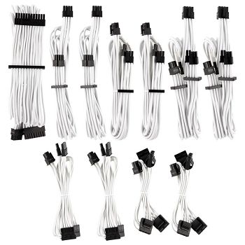 Corsair Premium Pro Sleeved Cable Set (Gen 4) - White CP-8920224