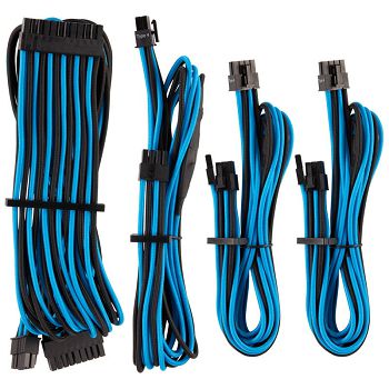 Corsair Premium Sleeved Cable Set (Gen 4) - Blue/Black CP-8920221