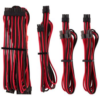 Corsair Premium Sleeved Cable Set (Gen 4) - Red/Black CP-8920219