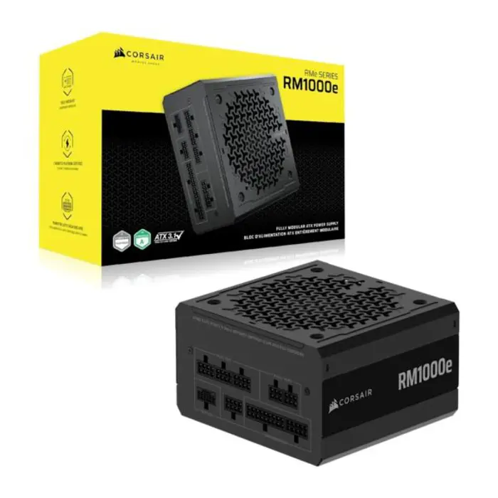 Corsair RM1000e PSU, 1000W, Fully Modular, ATX3.1