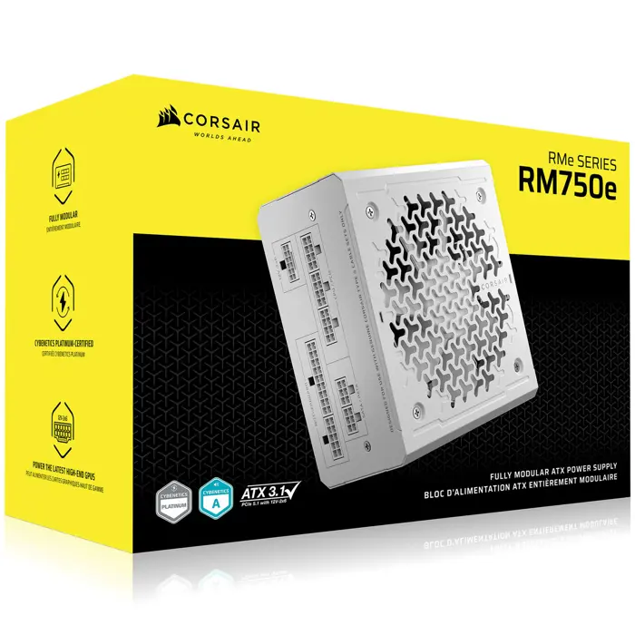 Corsair RMe Series RM750e 80 PLUS Gold Netzteil, modular, ATX 3.1, PCIe 5.1 - 750 Watt-CP-9020295-EU