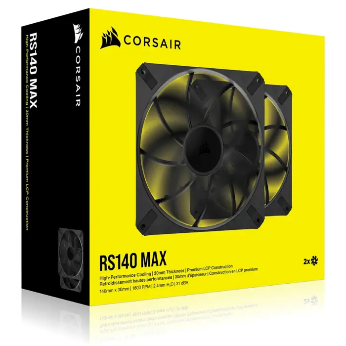 Corsair RS Series RS140 Max PWM Lüfter - 140mm, schwarz-CO-9050174-WW