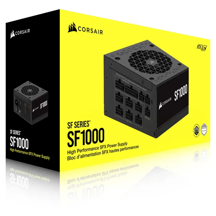 Corsair SF Series SF1000 SFX Netzteil, 80 PLUS Platinum, ATX 3.1 / PCIe 5.1 - 1.000 Watt, schwarz-CP-9020257-EU