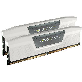 Corsair Vengeance, DDR5-5200, XMP 3.0, CL40 - 32 GB Dual-Kit, white CMK32GX5M2B5200C40W