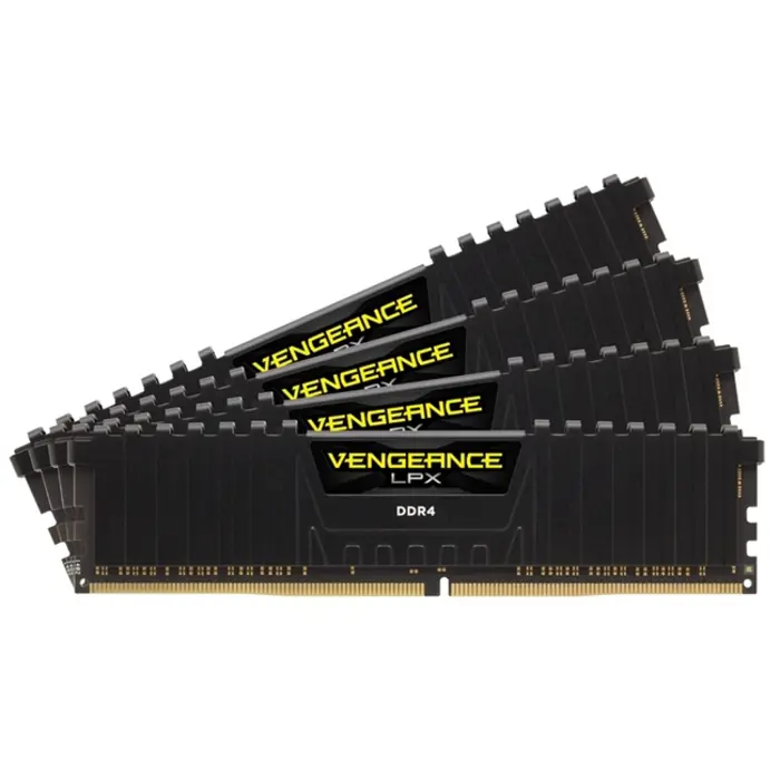 CORSAIR Vengeance LPX 128GB (4x32GB), DDR4, 3200MHz, DIMM, Unbuffered, Black PCB