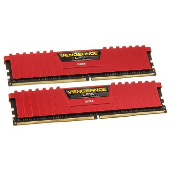 Corsair Vengeance LPX red DDR4-3200, CL16 - 16 GB Kit CMK16GX4M2B3200C16R