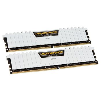 Corsair Vengeance LPX white, DDR4-3200, CL 16 - 16 GB Dual Kit CMK16GX4M2B3200C16W