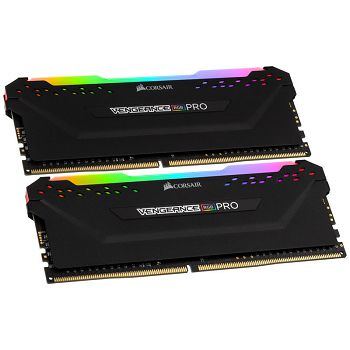 Corsair Vengeance RGB Pro, DDR4-3600, CL18 - 16 GB Dual-Kit, black CMW16GX4M2D3600C18