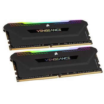 Corsair Vengeance RGB Pro SL for AMD Ryzen, DDR4-3200, CL16 - 32 GB Dual-Kit, black CMH32GX4M2Z3200C16