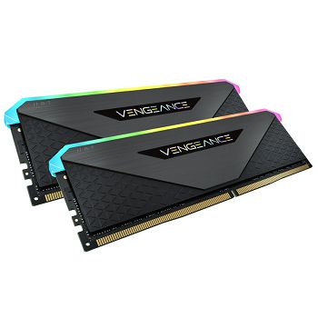 Corsair Vengeance RGB RT, DDR4-3200, CL16 - 16 GB Dual-Kit, black CMN16GX4M2Z3200C16