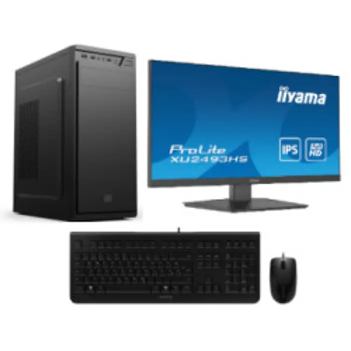 Cratos Office Pro v2  PC - Intel i5-12400, 16GB DDR4, 500GB NVMe SSD, Intel UHD, Windows 10 Professional + monitor/tipkovnica/miš