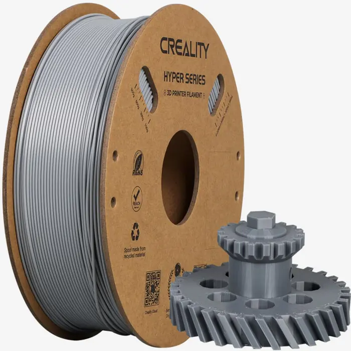 Creality Hyper ABS Filament, 3D Filament (Grey, 1kg, 1.75mm, on Roll)