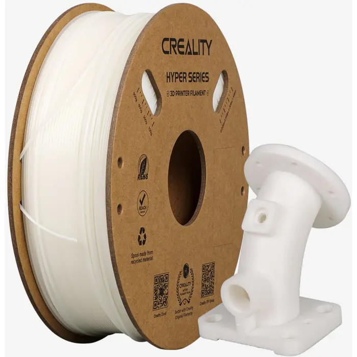 Creality Hyper ABS filament, 3D filament (white, 1 kg, 1.75 mm, on roll)
