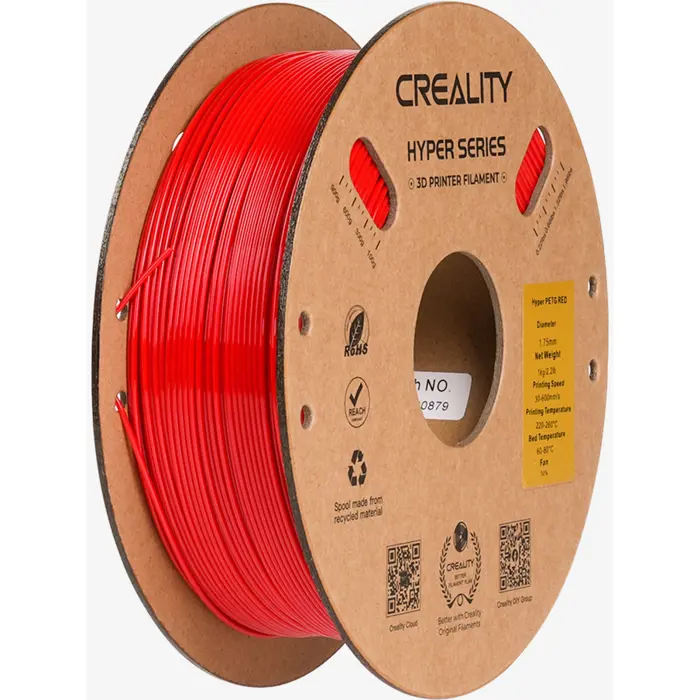 Creality Hyper PETG, 3D filament (red, 1 kg, 1.75 mm, on roll)