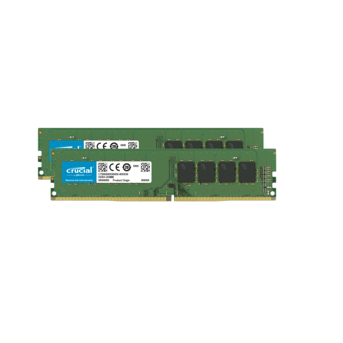 Crucial 32GB Kit (2 x 16GB) DDR4-3200 UDIMM PC4-25600 CL22, 1.2V