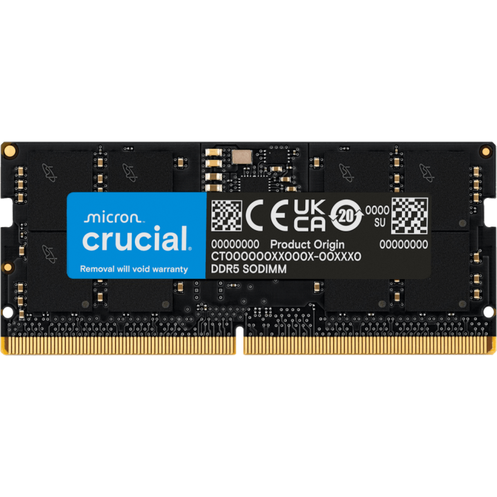 Crucial 64GB DDR5-5600 SODIMM CL46, 1.1V