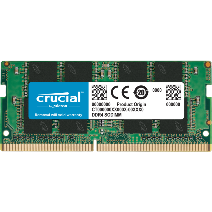 Crucial 8GB DDR4-3200 SODIMM PC4-25600 CL22, 1.2V