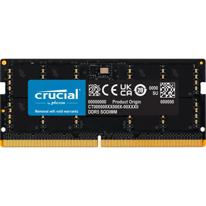 Crucial 8GB DDR5-5600 SODIMM PC5-44800 CL46, 1.1V