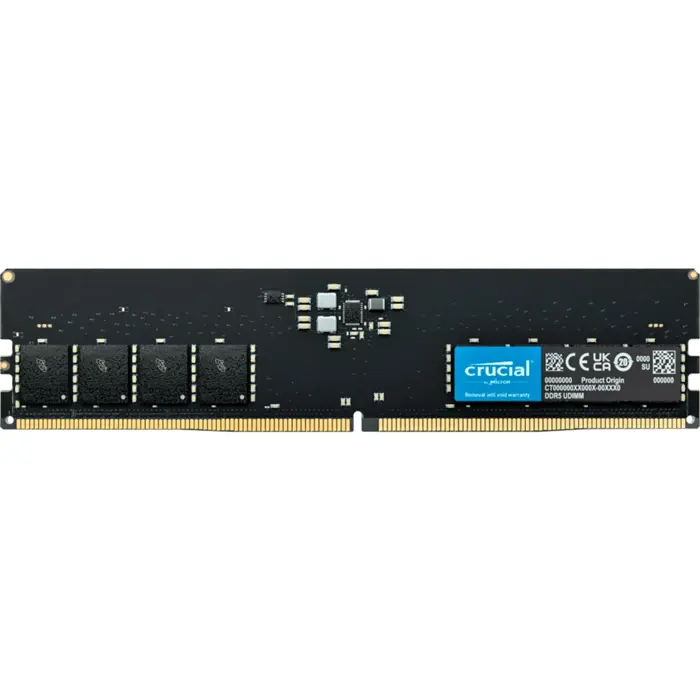 Crucial DDR5 16GB - 5600 - CL - 46 - Single-Kit - DIMM - CT16G56C46U5, black