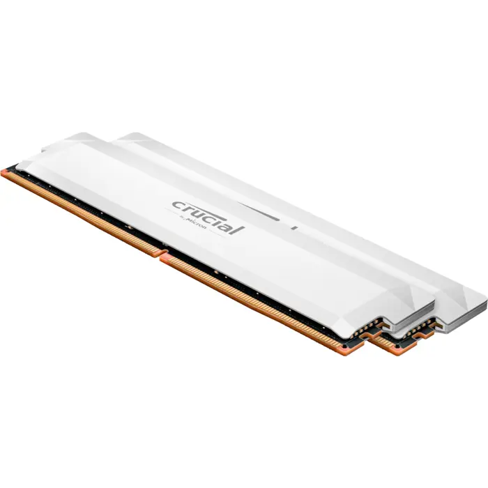 Crucial DDR5 - 32GB - 6000 - CL - 36 (2x 16 GB) dual kit, memory (white, CP2K16G60C36U5W, Pro Overclocking, INTEL XMP, AMD EXPO)
