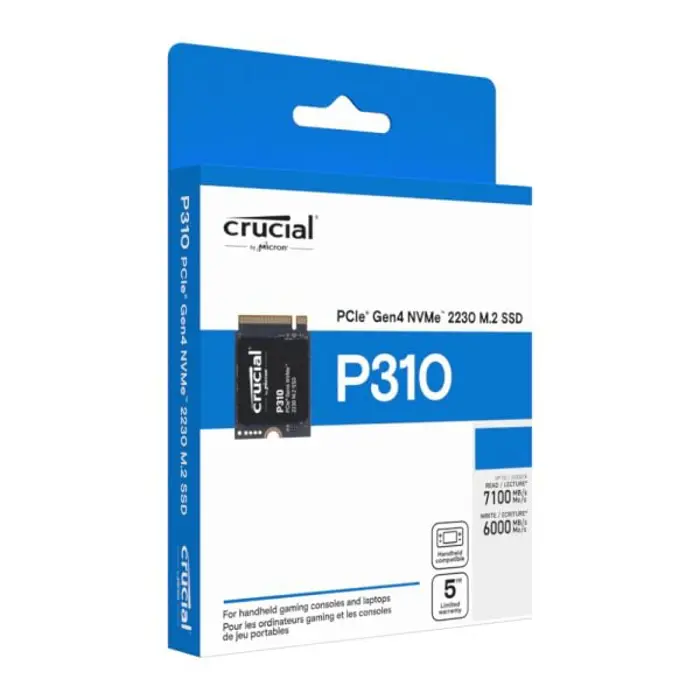 Crucial P310 1TB PCIE GEN4 NVME 2230 M.2 SSD
