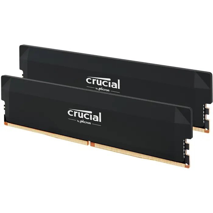 Crucial Pro OC 64GB Kit (2x32GB) DDR5-6000 UDIMM CL40 Black