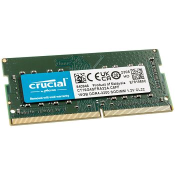Crucial SO-DIMM, DDR4-3200, CL22 - 16 GB CT16G4SFRA32A
