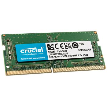 Crucial SO-DIMM, DDR4-3200, CL22 - 8 GB CT8G4SFRA32A