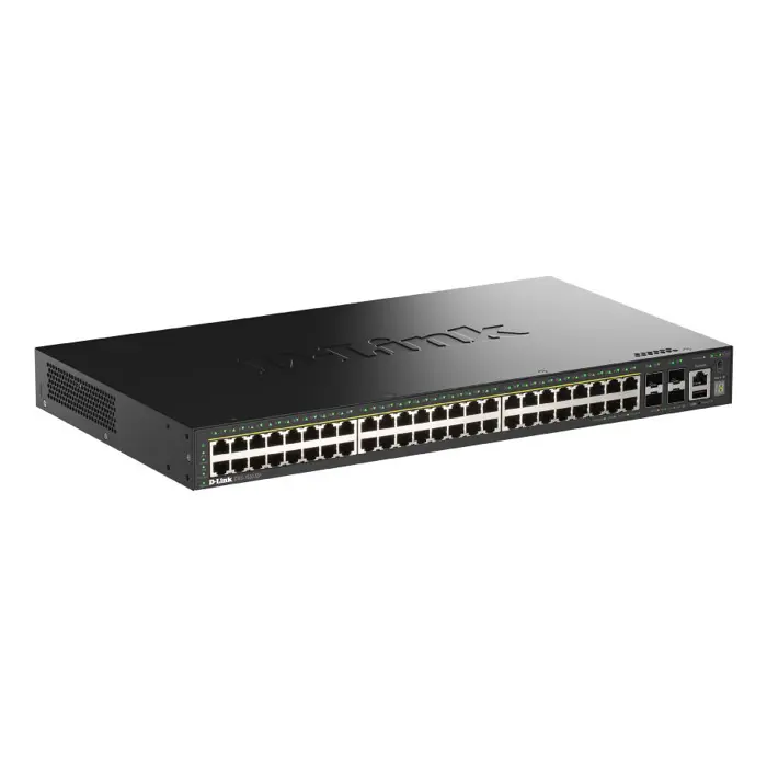 D-Link 52-Port Gigabit Stackable PoE+ Smart Managed Switch with 4 x 10G SFP+ Ports