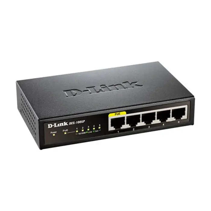 D-Link DES-1005P PoE/100/UNM/ 5 - 1xPoE