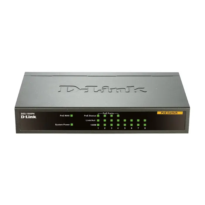 D-Link DES-1008PA, Switch, 4x PoE