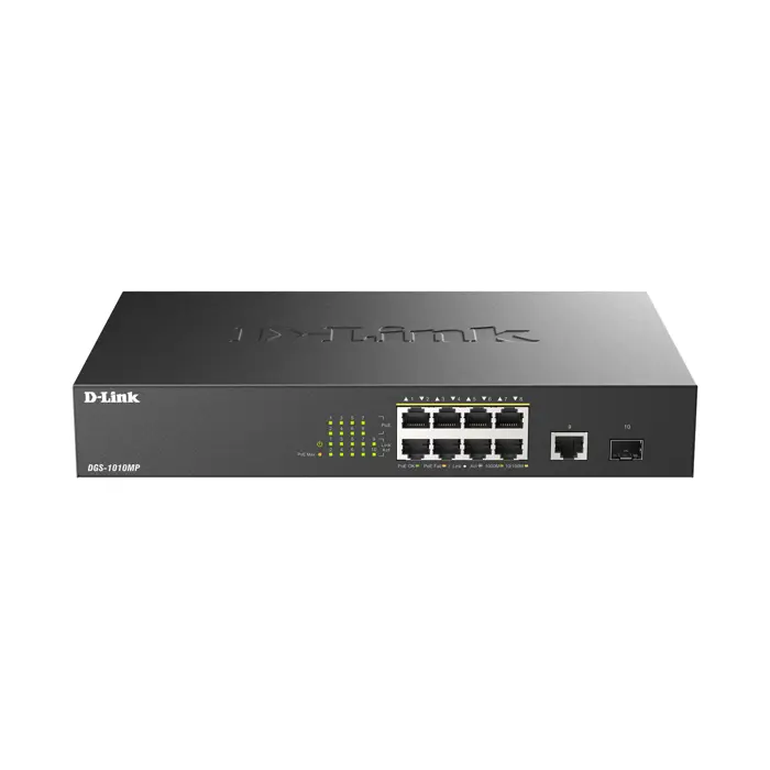 D-Link DGS 1010MP - Unmanaged Switch - 8x PoE++