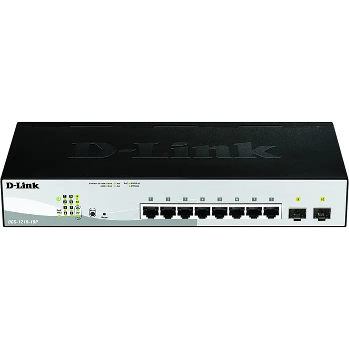 D-Link DGS-1210-10P/E, switch (grey/black)
