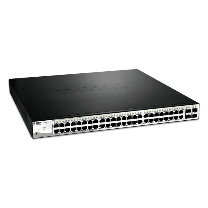 D-Link DGS-1210-52MP Managed L2 Gigabit Ethernet (10/100/1000) Power over Ethernet (PoE) Black, Grey