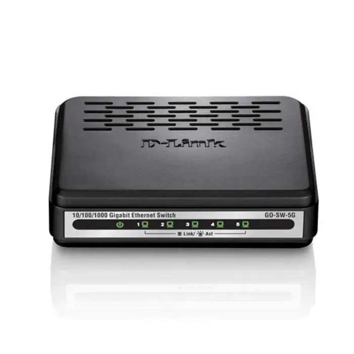 D-Link GO-SW-5G network switch Unmanaged Black, Gray
