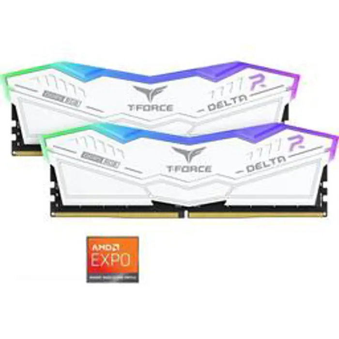 DDR5 TeamGroup Delta 32GB (2x16GB) 6000MHz CL38 RGB white, bulk