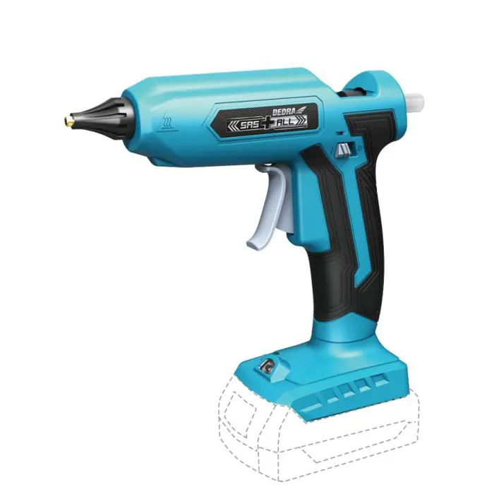 DEDRA GLUE GUN 18V WITHOUT BATTERY. AND CHARGERS