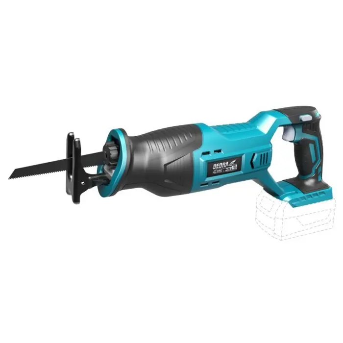 DEDRA RECIPROCATING SAW 18V WITHOUT BATTERY. AND CHARGERS