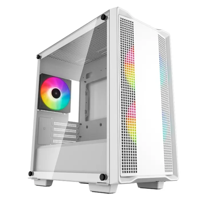 DeepCool CC360 WH ARGB, tower case (white, tempered glass)