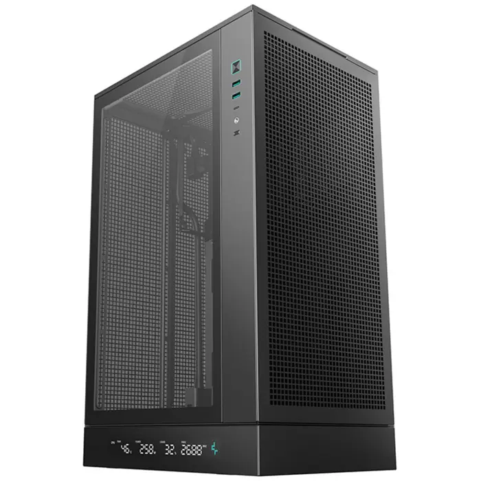 Deepcool CH270 Digital (black, tempered glass)