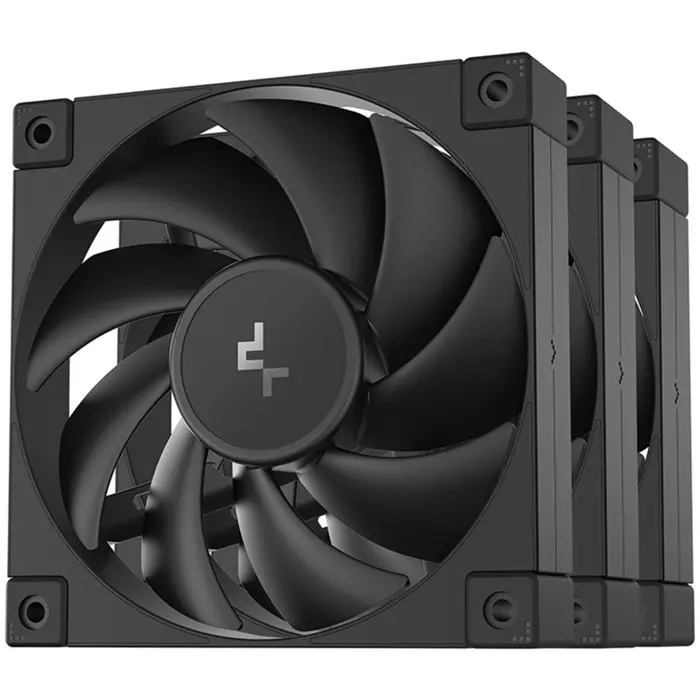 DeepCool FD12 120x120x25, case fan (black, pack of 3, 120 mm)