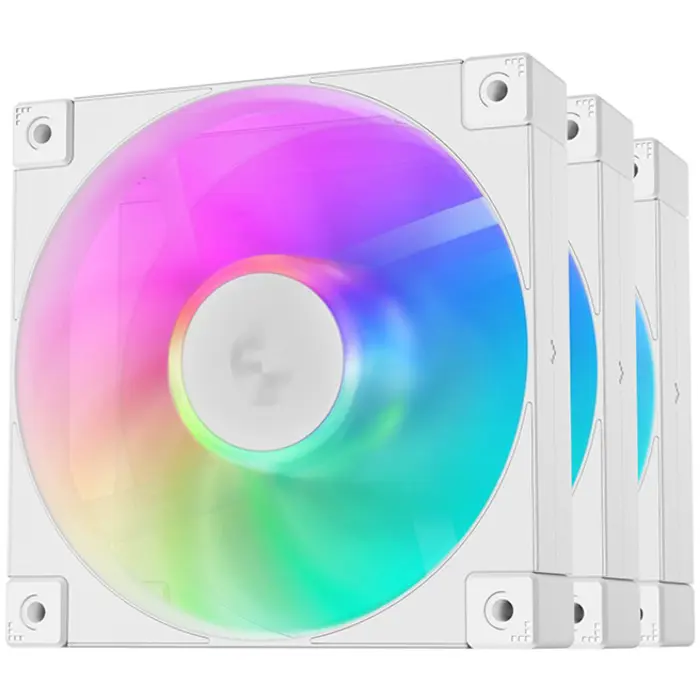 DeepCool FD12 ARGB WH 120x120x25, case fan (white, pack of 3, 120 mm)