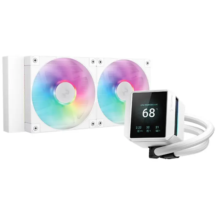 DeepCool MYSTIQUE 240 ARGB, water cooling (white)