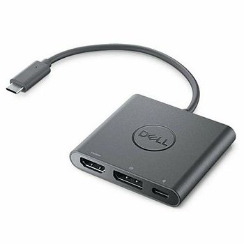 Dell Adapter USB-C to HDMI/DP with Power Pass-Through - Videoadapter - DisplayPort / HDMI / USB - 18 cm - DBQAUANBC070