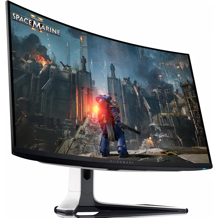 Dell Alienware AW3225QF QD-OLED - 31.6 - white/black, UltraHD/4K, curved, G-SYNC compatible, Adaptive-Sync, 240Hz panel