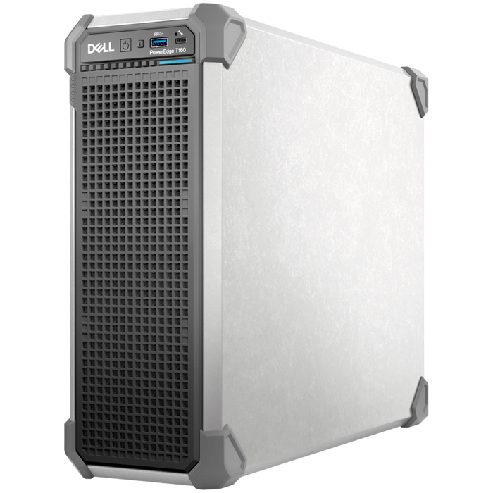 DELL EMC PowerEdge T160, 3x3.5",2x2.5", Intel Xeon 6 Performance 6315P 2.8G, 4C/4T, 12M Cache, DDR5, 16GB UDIMM 5600MT/s, 2TB Hard Drive SATA 6Gbps 7.2K RPM 512n 3.5in, no hw controler, iDRAC9 Enterpr