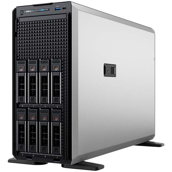 DELL EMC PowerEdge T360, 8x3.5", Intel Xeon 6315P (2.8G, 4C/4T, 12MB, Turbo, 55W), 16GB UDIMM 5600MT/s, 2TB 7.2K SATA 6Gbps, PERC H355, iDRAC9 Enterprise, Single Hot-Plug PSU 700W, BCM 5720 DP, Bezel,