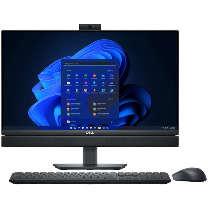 Dell OptiPlex 7420 AIO, 23.8" FHD (1920x1080), Intel Core i5-14500T vPro (24MB, 14C/20T, 4.8GHz, 35W), 16GB (1x16GB) DDR5, M.2 512GB PCIe, Intel Integrated, WiFi, BT, DP, USB-C, 5xUSB-A, RJ-45, SD CR,