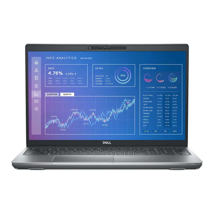 Dell Precision 3571; Core i9 12900H 2.5GHz/32GB RAM/512GB SSD PCIe/btteryCARE+;WiFi/BT/FP/SC/webcam/RTX A2000 8GB/15.6 FHD (1920x1080)/backlit kb/num/Win 11 Pro 64-bit - Premium Obnovljeno